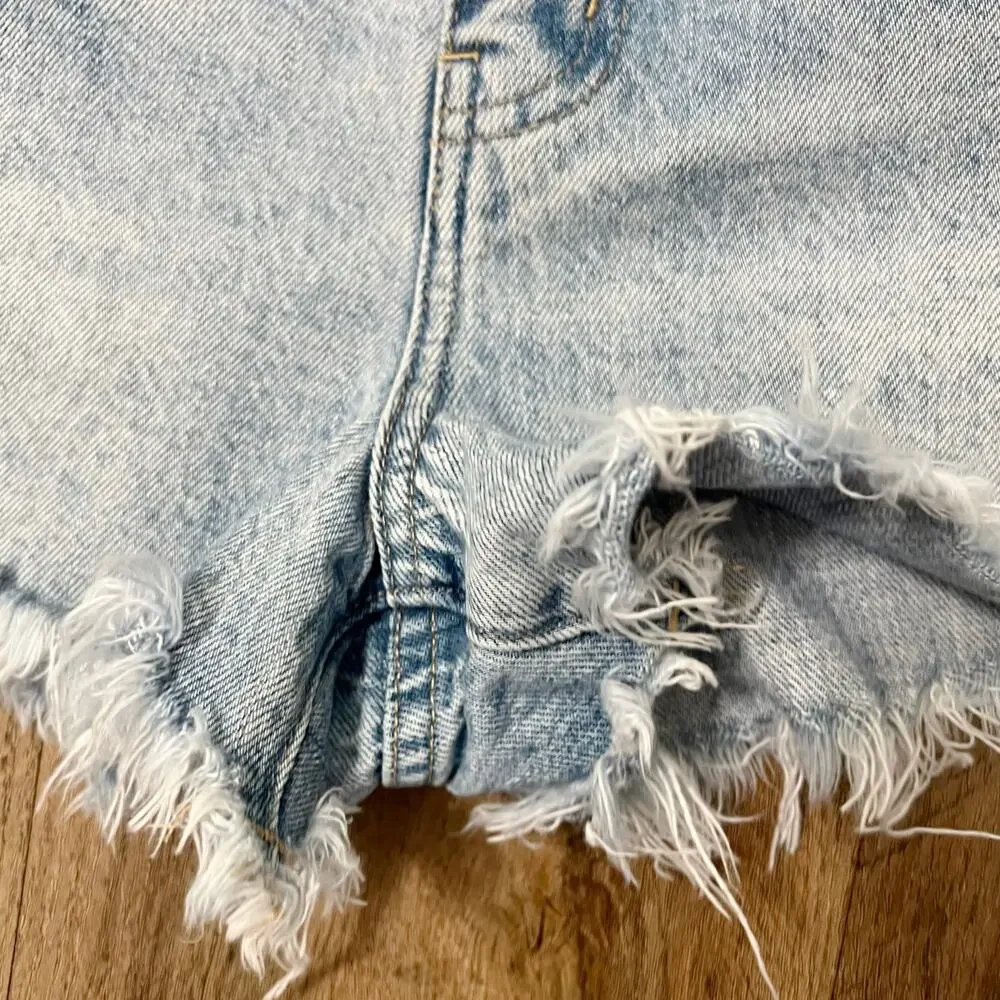 Pistola Women's Nova Relaxed High Rise Cut Off‎ Short en Adams Size 28 - Picture 9 of 12